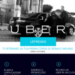 uber applicazione smartphone taxi di lusso