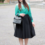 outfit pasqua gonna longuette chicwish camicia degradè romwe