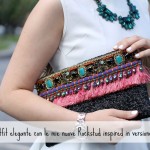 outfit elegante scarpe rockstud low cost, clutch gioiello ottaviani bijoux