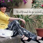 outfit estivo casual chic pantaloni palme hm blazer giallo blackfive collana ottaviani
