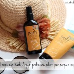 prodotti solari corpo capelli nashi argan protezione sole mare estate