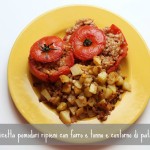 ricetta pomodori ripieni farro tonno patate cibo sano