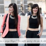 outfit low cost sporty chic blazer crop top