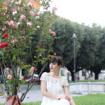 outfit estivo romantico vestito pizzo sheinside espadrillas