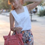 outfit carino estate contro il caldo shorts top sandali ragnetto