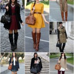 outfit stivali cuissardes sopra al ginocchio moda tendenze inverno 2015