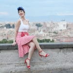 outfit pin up gonna vichy turbante